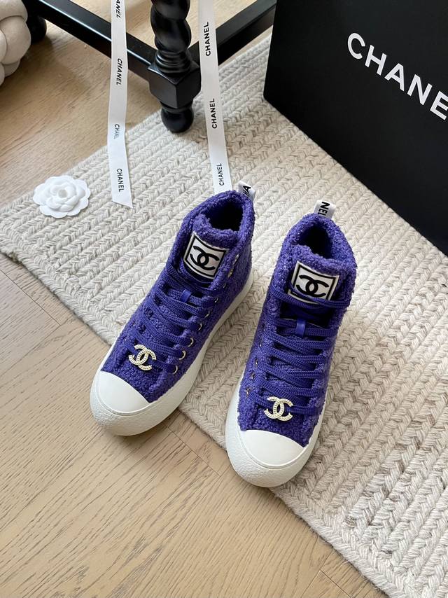 Chanel 24K 饼干大头鞋高低帮！ 顶级版本！对版尼龙毛织面料 原版一致耐磨发泡底 码数：35-41 定制不退不换