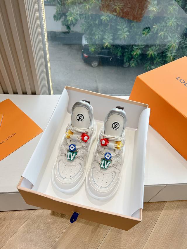 G2231顶级版本louis Vuitto路易斯威登lv驴牌l家archlight经典 老爹鞋 Diy装饰 动物图案 拱桥 运动鞋 太空鞋 原版购入开发 做货
