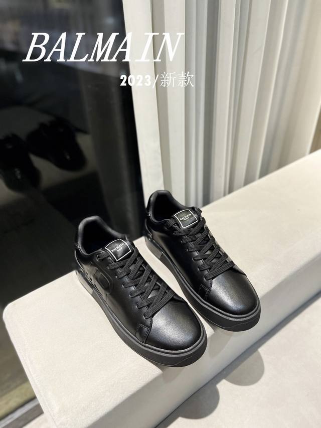 女款 男款 Balmain 巴尔曼 巴尔曼 最新 春夏 经典运动鞋 独家首发 香港、美国、巴黎各大时尚博主及明星同款。 男女同款休闲鞋 。 海外订购原版，1:1