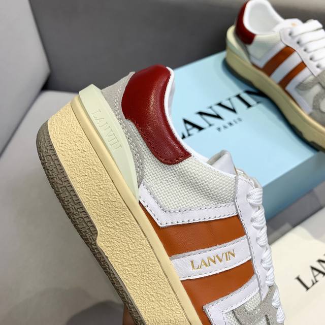 出厂价 浪凡休闲板鞋 情侣款 10色--Lanvin浪凡s最新系带时尚休闲浪凡板鞋～高品质clay情侣系列 当季最新潮品 众多博主纷纷种草，入购原版开模定制，鞋