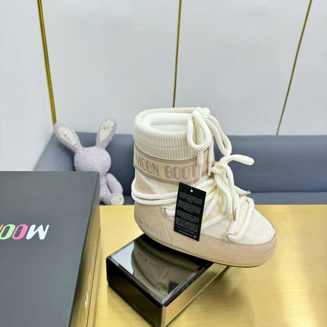 布款短靴 Moon Boot 24Ss 秋冬最新款雪地靴系列 丑萌雪地短靴 忘了ugg吧，时髦人都在穿moon Boot雪地靴 如果你难以接受ugg的复兴 那现