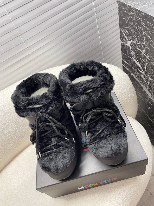 Moon Boot 24Fw秋冬最新款雪地靴系列 丑萌毛毛雪地靴 短靴 高靴320 忘了ugg吧，时髦人都在穿moon Boot雪地靴 如果你难以接受ugg的复