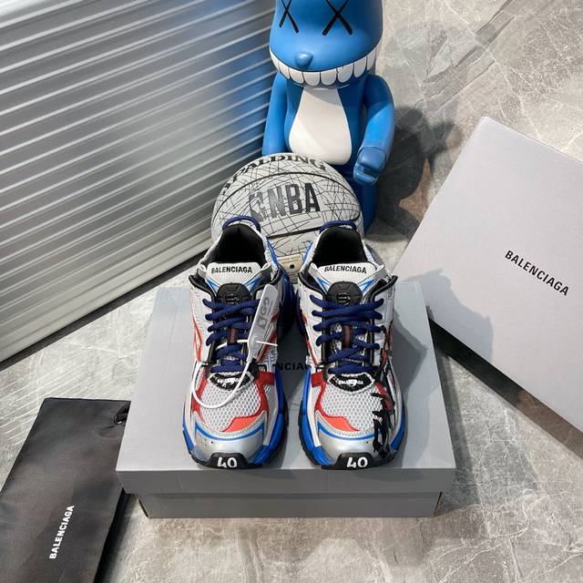 出厂: 新货巴黎7.0 Bal*Nciag X Kith X复古野跑姥爹潮流百搭慢跑鞋 全球限量 600 双 巴黎全新联名款 全部采用原档案原楦数据开发 1:1