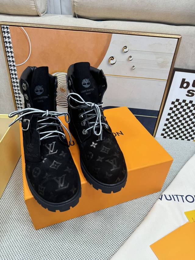 新款 代购品质lv～路易威登靴子系列！By Virgin Abloh最好看的运动鞋，力推新品，官网限定款复古篮球运动鞋！高帮低帮均花血本购入原版1:1精准复刻、