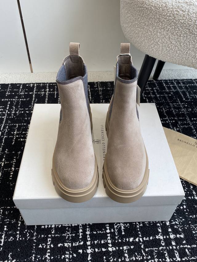 代购级短款 中款 Brunello Cucineli Ss24 New Arrival～ 布鲁内诺库奇内利 秋冬新款 马丁靴 上脚帅气舒适 秋冬一定要有一双bc
