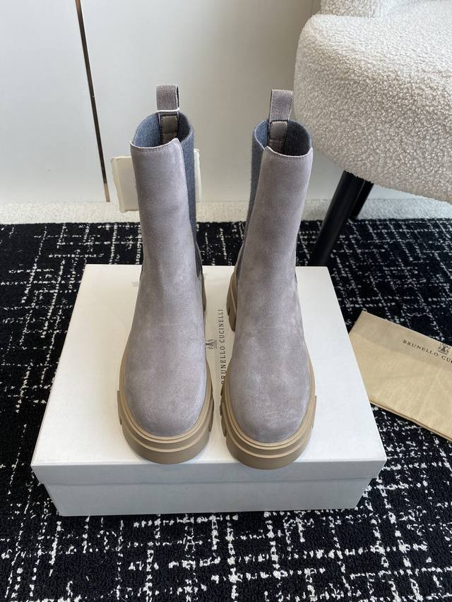 代购级短款 中款 Brunello Cucineli Ss24 New Arrival～ 布鲁内诺库奇内利 秋冬新款 马丁靴 上脚帅气舒适 秋冬一定要有一双bc