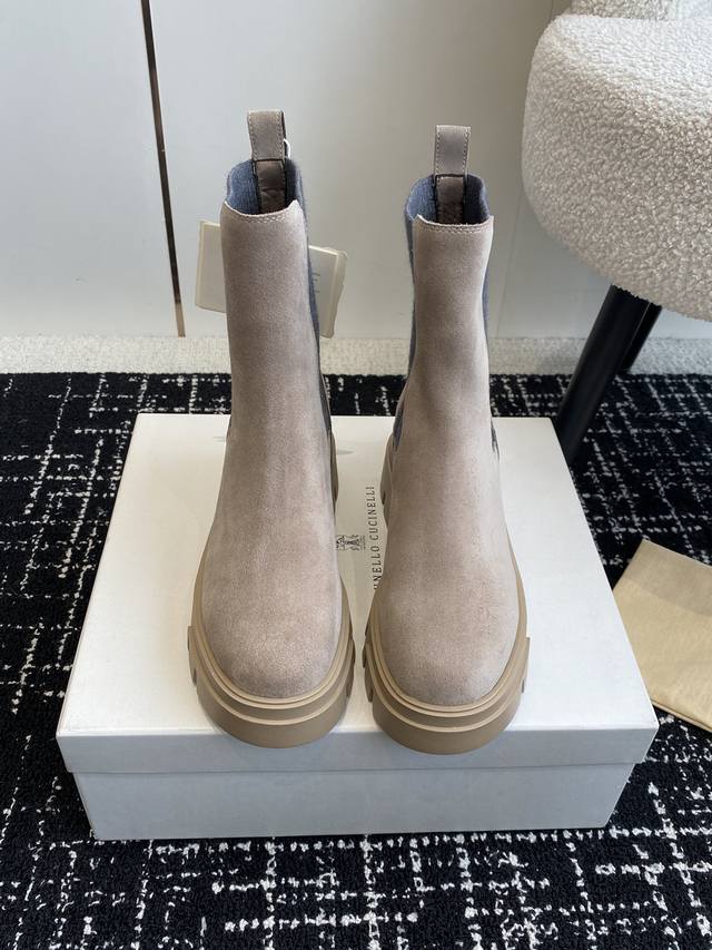 代购级短款 中款 Brunello Cucineli Ss24 New Arrival～ 布鲁内诺库奇内利 秋冬新款 马丁靴 上脚帅气舒适 秋冬一定要有一双bc