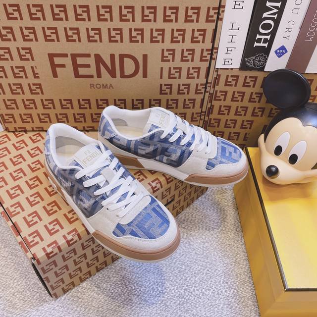 情侣款顶级版本 Fendi芬迪新春爆款系列 情侣休闲运动鞋 FD match 原版RMB7 购入 一比一复刻 设计师Kim Jones打造的首款运动鞋fendi
