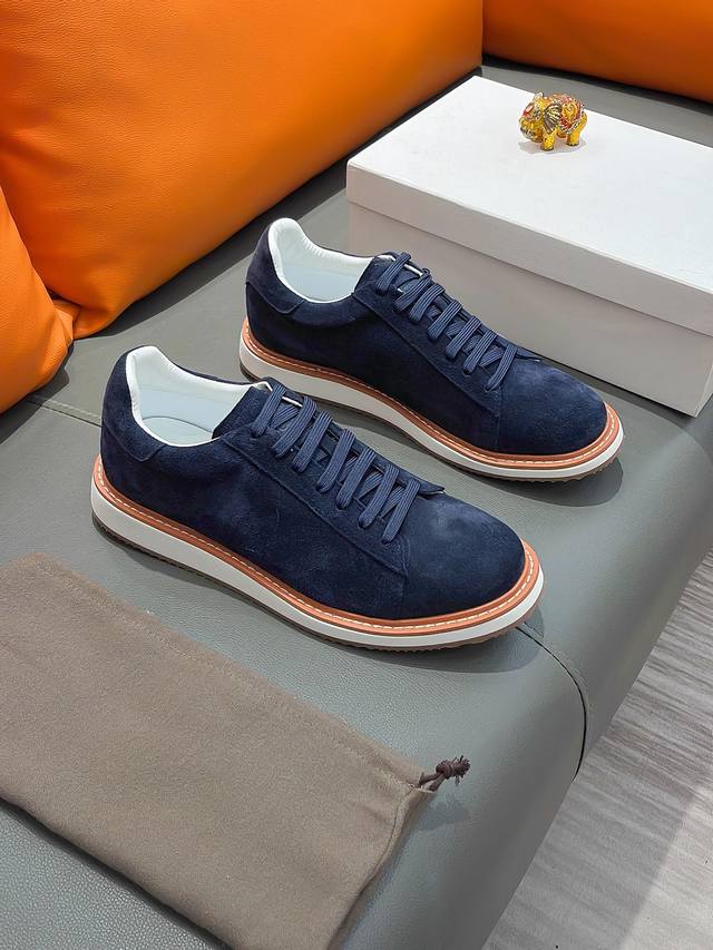 商品名称：Brunello Cucinelli Bc 正规码数：39-44 休闲鞋 商品材料：精选 牛皮鞋面，柔软羊皮内里，原版大底。