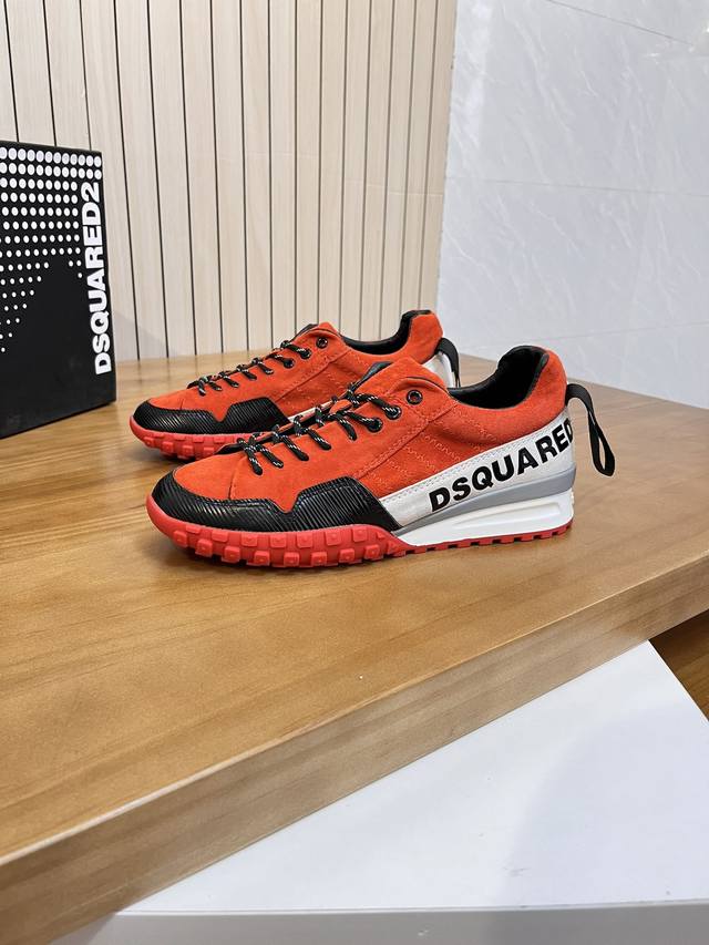 售 价: 商品商标：Dsquard D2次方* 低帮休闲鞋 正码码数: 38-44 可订做45.46. 商品材料：鞋面进口磨砂，羊皮内里，原版大底。 编 号：6