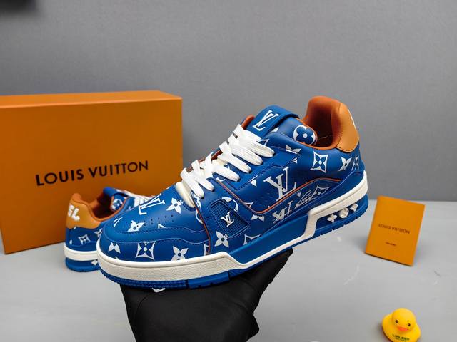 工厂价： Lv顶级版本 新款代购品质lv~ 路易威登lv Trainer最好看的运动鞋，驴牌力推新品，官网限定款复古篮球运动鞋 38-45