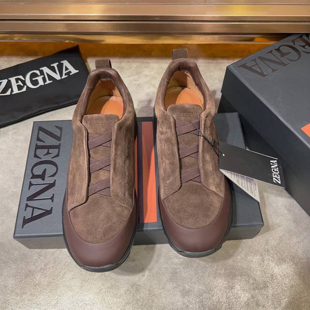 全新系列zegna杰尼亚男鞋绒面革 Triple Stitchmonte奢华休闲鞋 最新走秀款官网同步 Product Informationmonte Món