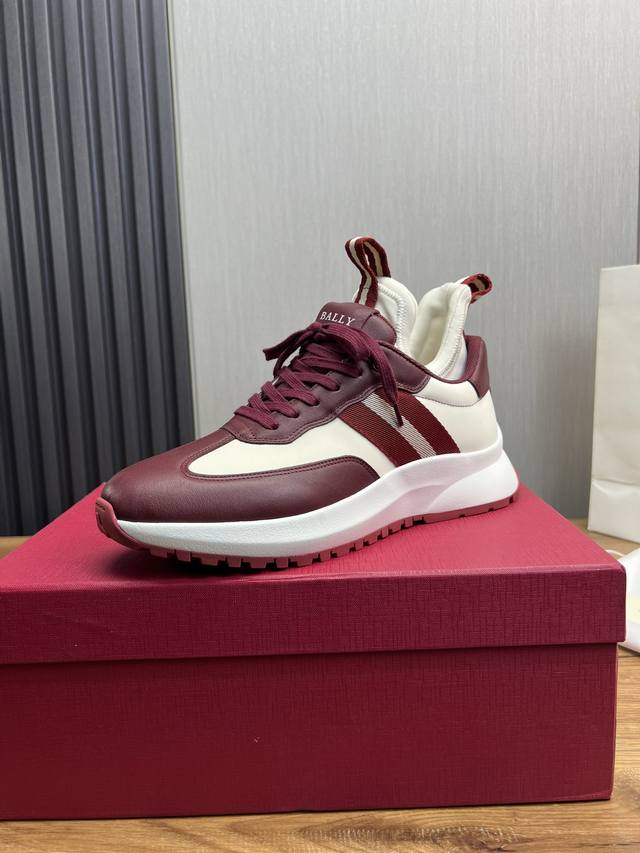 工厂价 巴利-Bally秋冬原单新品系列,1:1出货 高档牛皮拼接弹力布+牛皮内里,原版防滑耐磨大底，轻便舒适脚感！38-45 38.45订做