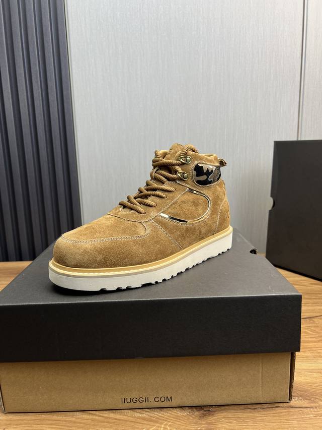 工厂价 Ugg 冬季爆款保暖靴纯手工缝线！简单时尚的设计，磨砂牛皮舒适保暖羊毛ugg原版大底穿着柔软舒适，保暖性好，脚感极佳39-44正码