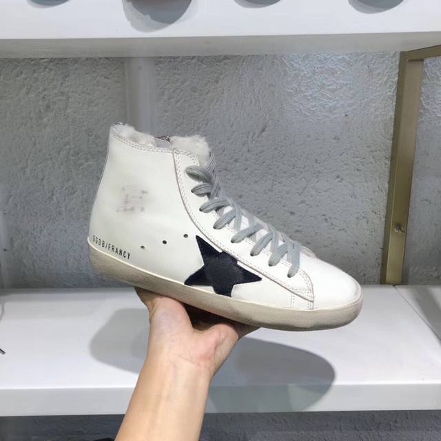 长期做货.订单询价 高帮羊毛里情侣款顶级高版本，低端勿扰 专柜新包装升级ggdb小脏鞋羊毛里情侣款黄金鹅星星羊毛鞋golden Gse Deluxe Brand