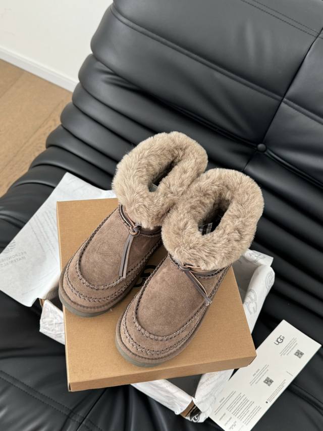 半拖 低邦 高邦 顶级版本 Ugg雪地靴 每年秋冬必备的单品 鞋面羊皮 皮毛一体 绒面羊毛 内里全真羊毛 原版大底！Size:35-40