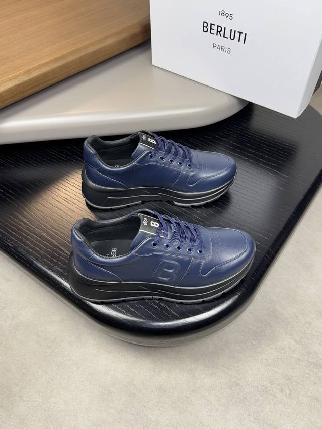 码38-45 38.45定制-高端品质 原单休闲运动鞋-鞋面：进口纳帕小牛皮、鞋身空压品牌图腾-内里：水染牛皮-大底：超轻tpu 橡胶；成型大底-超高品控 做工