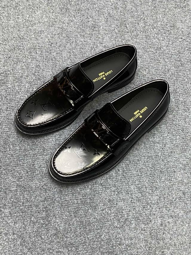 L家 顶级 Size：39-44 男38.45.46订做Louisvuitton路易威登 Luxembourg Samothrace系列皮鞋鞋瞩目亮相春夏秀场