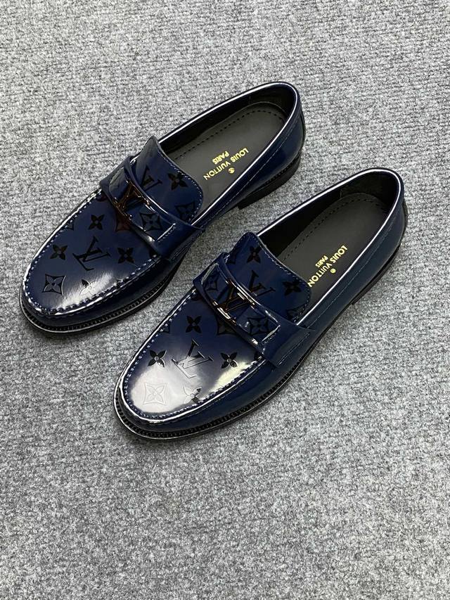 L家 顶级 Size：39-44 男38.45.46订做Louisvuitton路易威登 Luxembourg Samothrace系列皮鞋鞋瞩目亮相春夏秀场