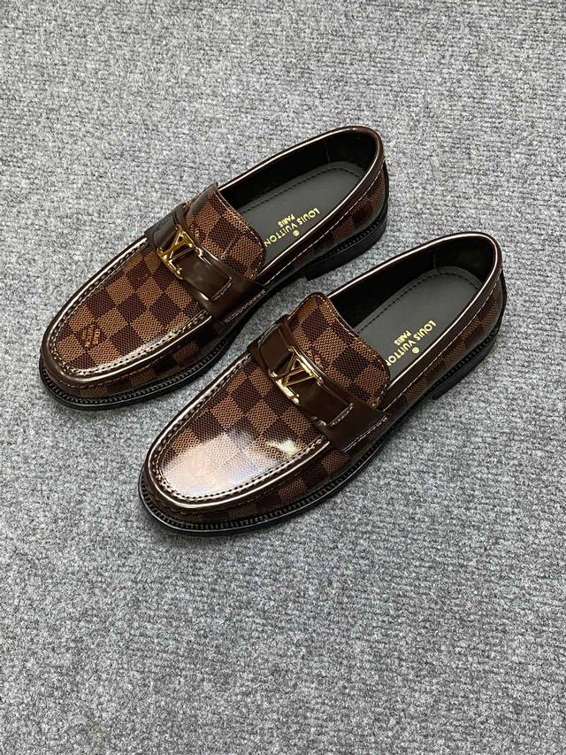 L家 顶级 Size：39-44 男38.45.46订做Louisvuitton路易威登 Luxembourg Samothrace系列皮鞋鞋瞩目亮相春夏秀场