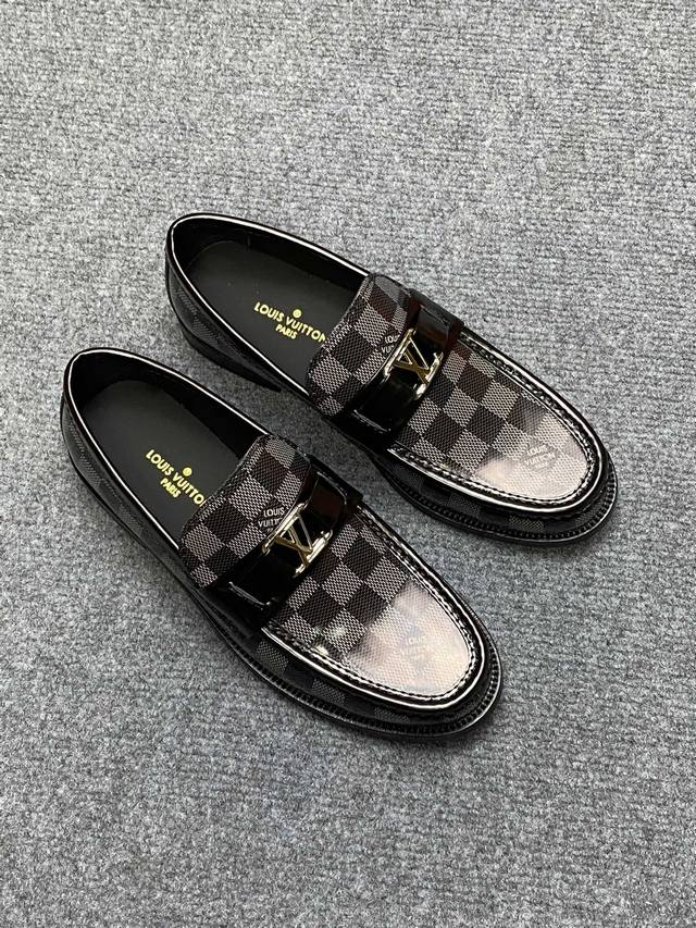 L家 顶级 Size：39-44 男38.45.46订做Louisvuitton路易威登 Luxembourg Samothrace系列皮鞋鞋瞩目亮相春夏秀场