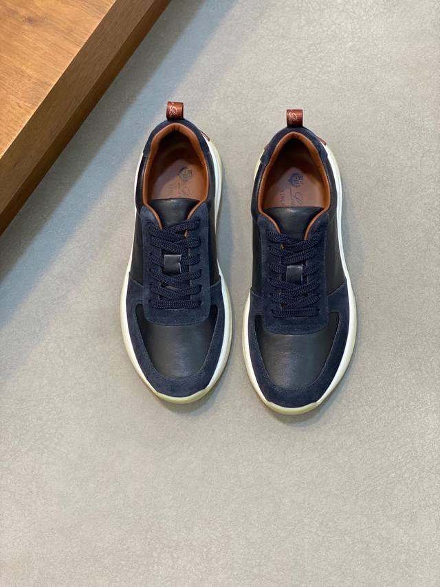 Loro Piana 诺优翩雅 经典款慢跑鞋，男士系带休闲鞋运动鞋，高品质轻便舒适面料，户外休闲均可，配色年轻又有活力，有3M反光设计，搭配运动装或休闲西装都超