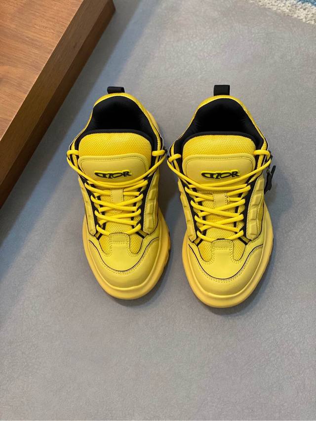 Dior迪奥 码数：男39-45 45订做Dior迪奥 2024秋冬新品 专柜最新爆款chrono系列厚底网面拼色跑鞋老爹鞋休闲运动鞋系列原版购入开发做货这di
