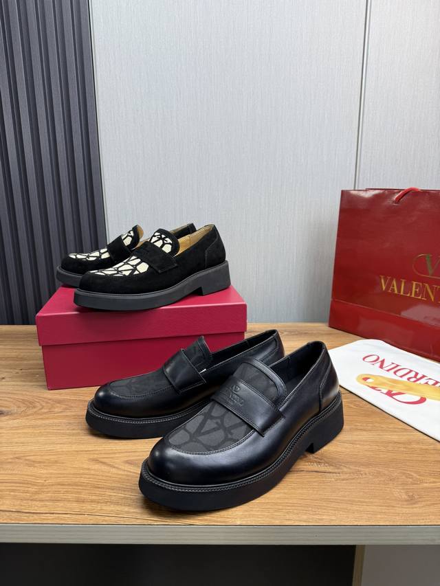 工厂价Valentin* 华伦 Gentleglam乐福鞋Size；39~44 38.45.定制头层牛皮 小牛皮橡胶发泡鞋底 ，好看不笨重！男士时尚小牛皮乐福鞋