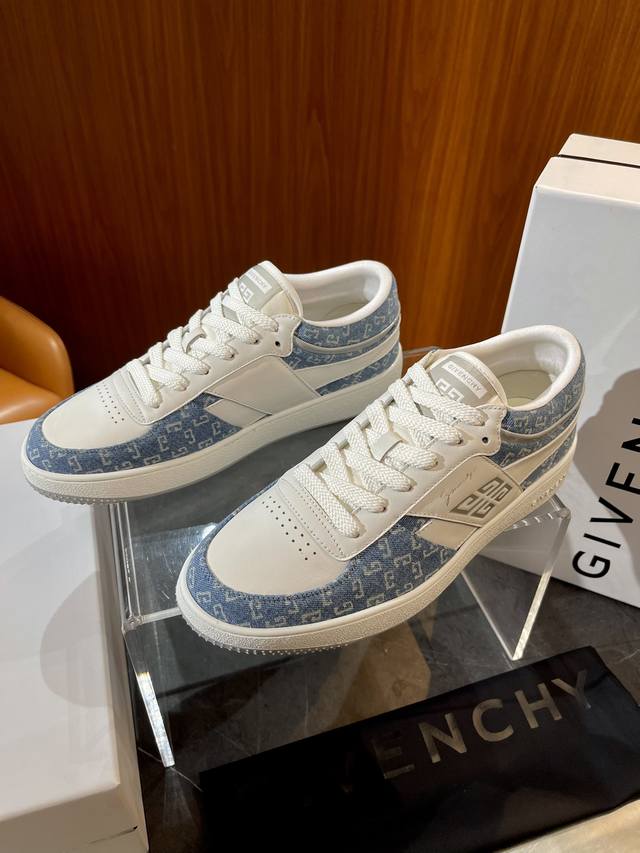 Given ＊最新 纪梵.希g Move男士运动鞋Size：39~44 45.46定制小牛皮 牛仔布 Bblack ，Blue，Wathet Blue，Gray