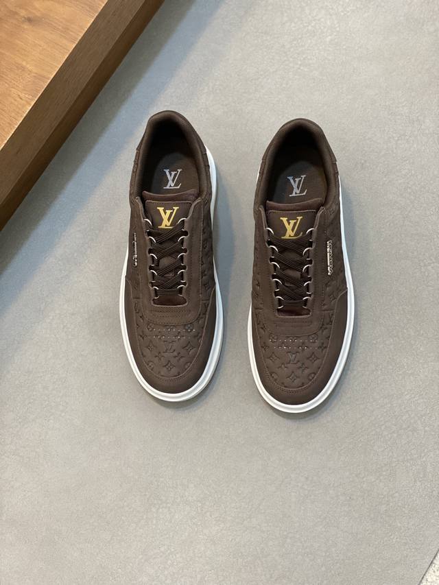 Louis Vuitton 路易威登-高端品质 原单-鞋面：压纹小牛皮、高周波品牌logo-内里：意大利进口透气网布，-大底：舒适tpu成型大底-超高品控 做工