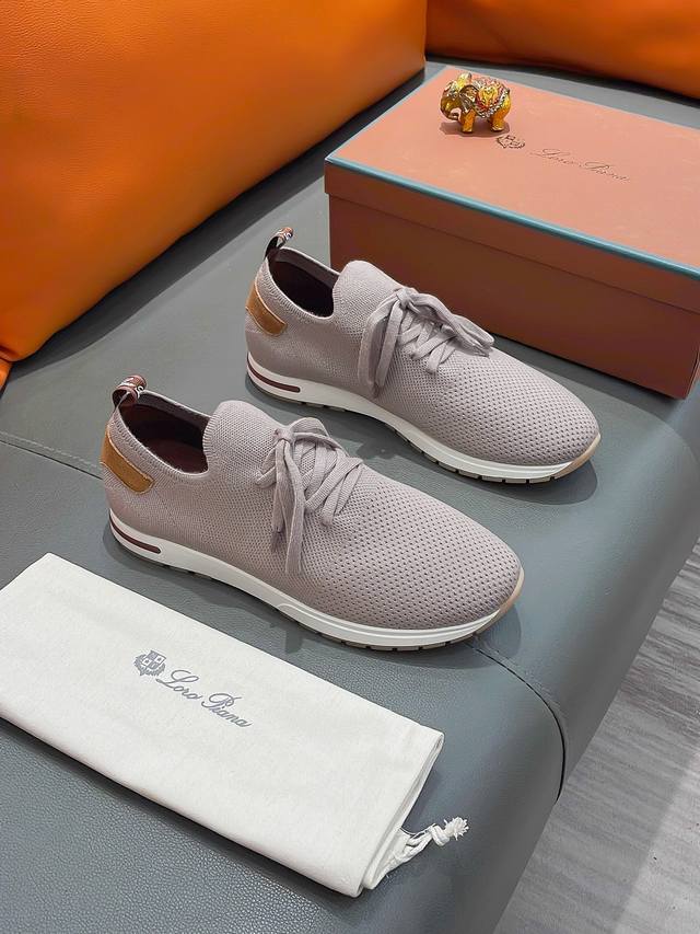 商品名称：Loro Piana Lp正规码数: 38-44 休闲鞋商品材料：精选 飞织鞋面，舒适羊皮内里 ；原厂大底