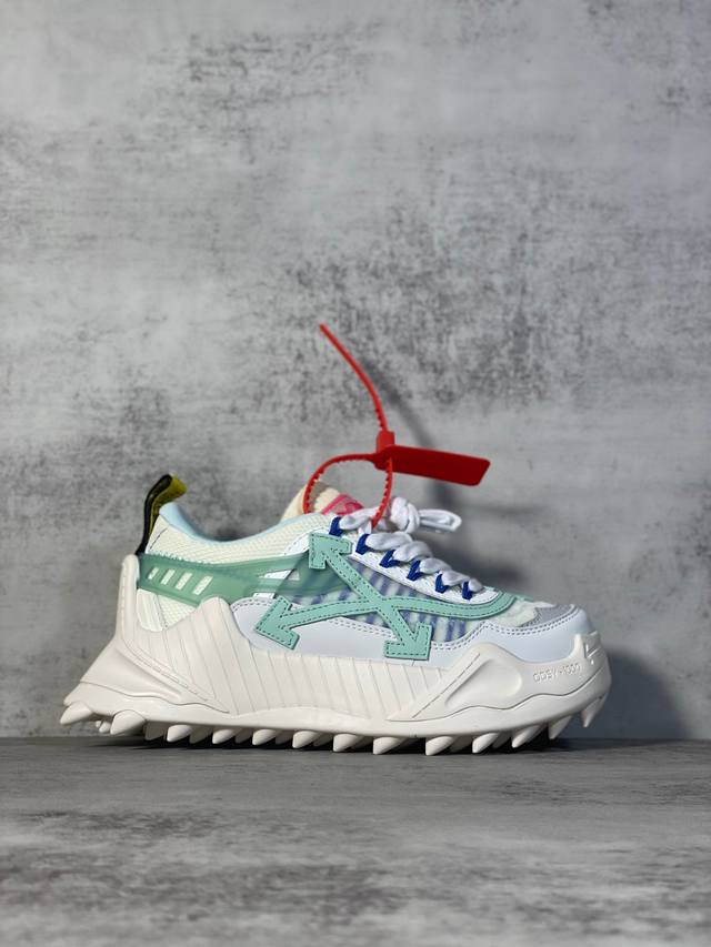 现货 S版本 Off-White Odsy -1000运动鞋 高端产物 原鞋购入细节拉满S版本 -通货版本 5个细节点区分①S版本是由全新磨具5层大底组合而成-