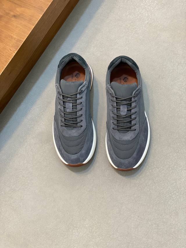 Loro Piana 诺优翩雅 经典款慢跑鞋，男士系带休闲鞋运动鞋，高品质轻便舒适面料，户外休闲均可，配色年轻又有活力，有3M反光设计，搭配运动装或休闲西装都超