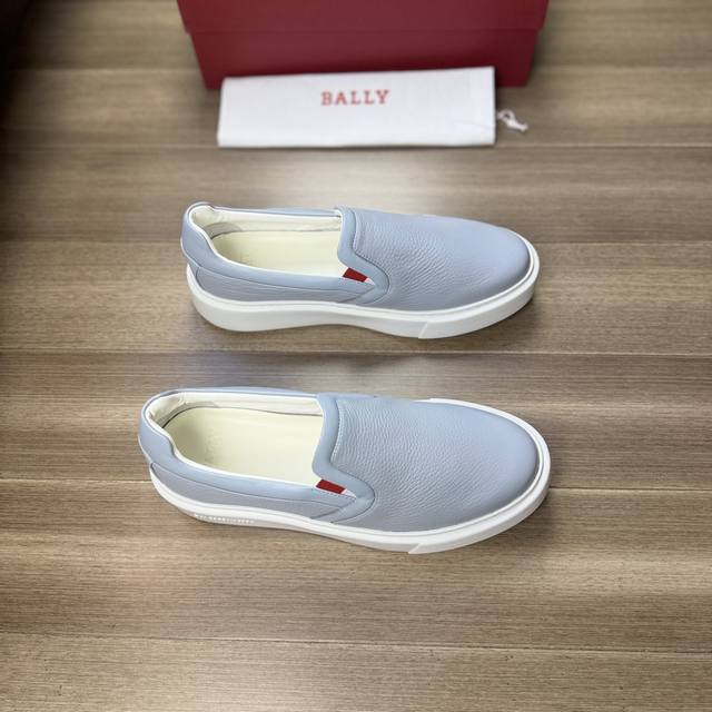Bally 巴利-高端品质 原单-鞋面：纳帕小牛皮、摔纹小牛皮、鞋口品牌松紧-内里：水染牛皮-大底：超轻tpu发泡 Xl ；成型大底-超高品控 做工精细：凸显