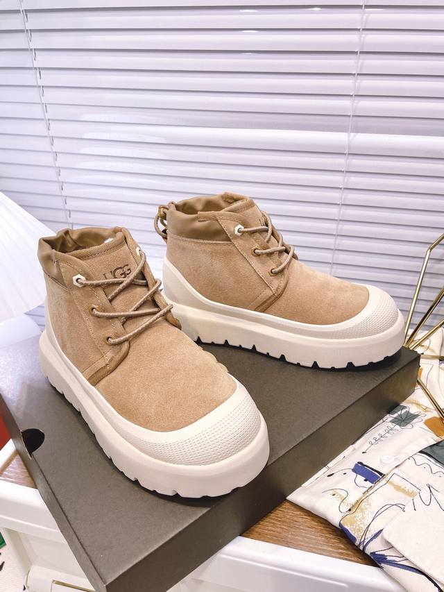 Ugg 雪地靴 情侣款 Tasman Weather Hybrid一脚蹬雪地靴 王一博同款经典tasman鞋型之上加入大橘底机能撞色设计环保防水防雪材质兼具时髦