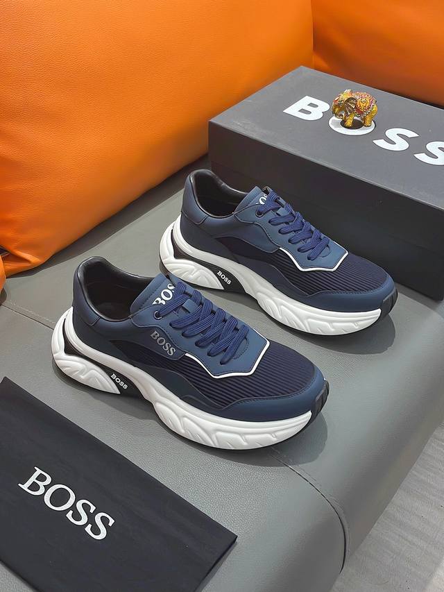 商品名称：BOSS 波士 正规码数: 38-44 休闲鞋 商品材料：精选 牛皮鞋面，舒适羊皮内里 ；原厂大底。