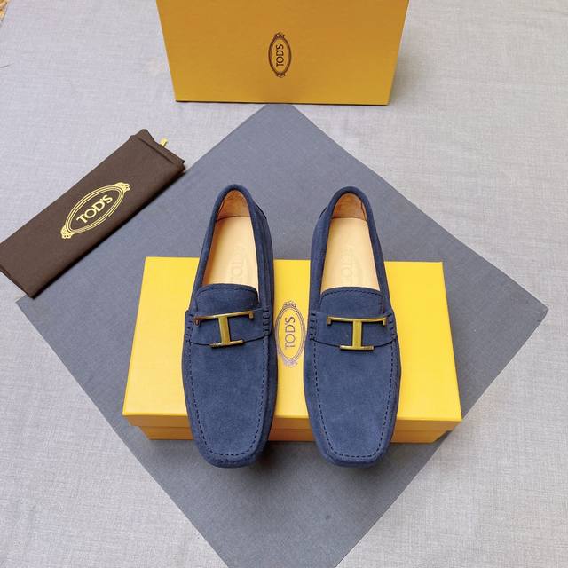Tods 托德斯豆豆鞋新款男士首选品牌款式新颖时尚独特潮流迎合各种场合不失优雅气质高端大气 牛反绒水染牛皮里防滑耐磨橡胶大底码数38-44