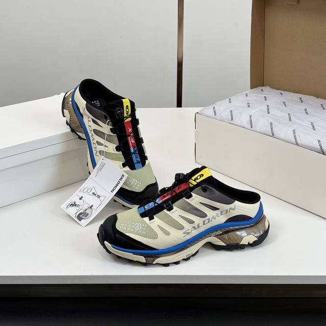 顶级版本 男码10SALOMON萨洛蒙x MM6马吉拉 联名 X-Alp系列 情侣款 户外 休闲 运动鞋 这款由MM6全新演绎的X-AIp专注于其空气动力学的外