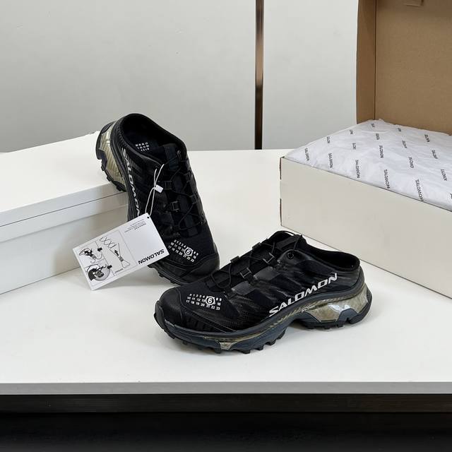 顶级版本 男码10SALOMON萨洛蒙x MM6马吉拉 联名 X-Alp系列 情侣款 户外 休闲 运动鞋 这款由MM6全新演绎的X-AIp专注于其空气动力学的外