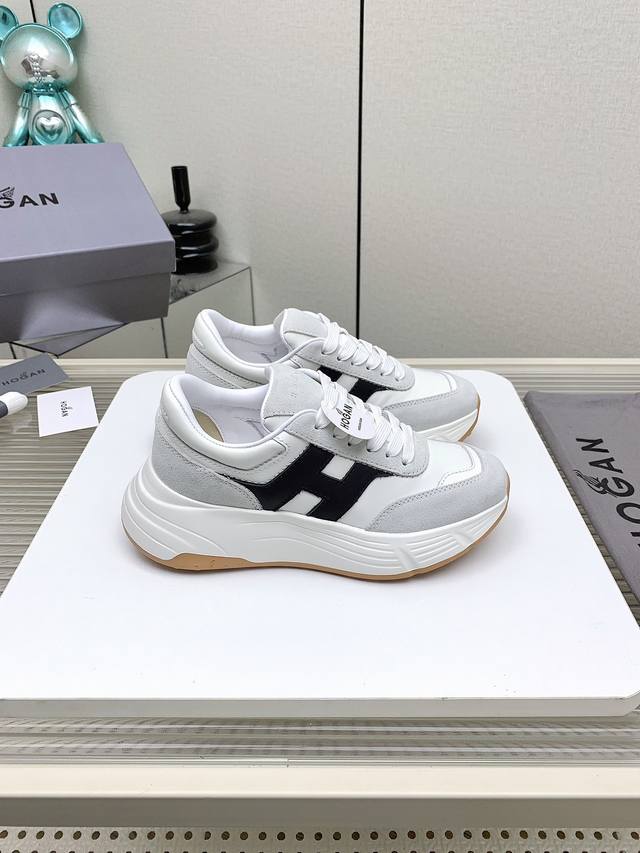 女 男 高版本 Hogan霍根 25 最新H669系列 情侣款 厚底 休闲 运动鞋原版购入开发 做货 HOGAN H669系列在轻便鞋底设计上增添淑女元素，增加