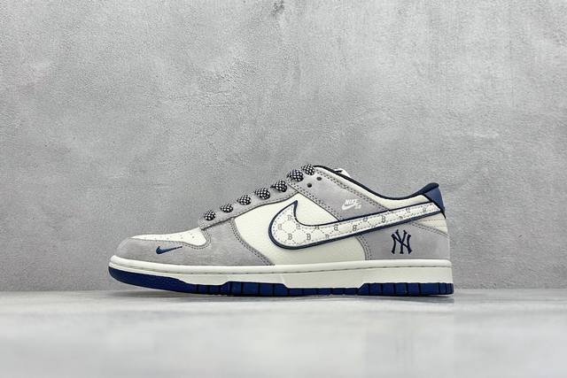 現貨 终端放店XC版 Nike SB Dunk Low x MLB 白蓝小钩满天星纯原大厂出品 极力推荐原装头层材料 独家版型蒸餾加工帶來的是更好的视觉和脚感体