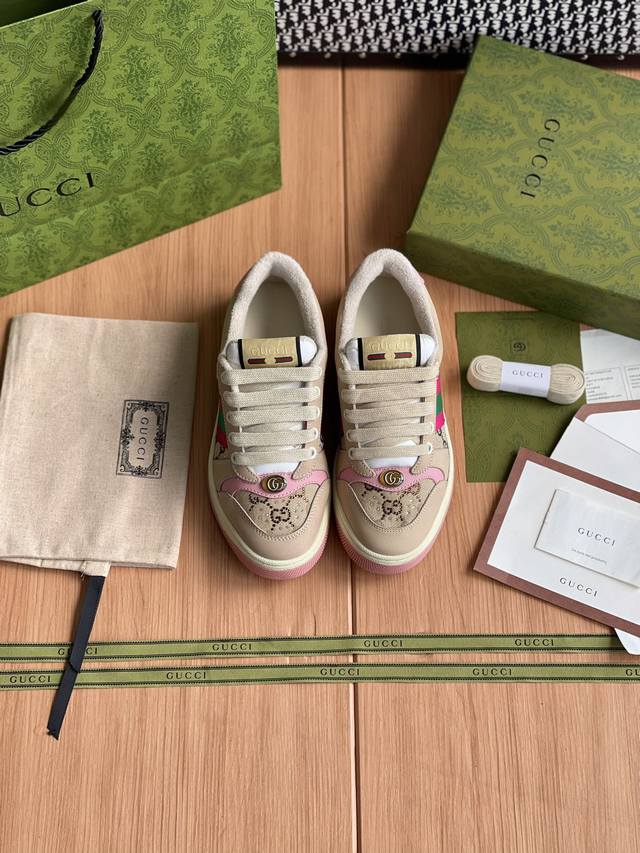 Gucci 新款版鞋整双鞋子采购Zp开发打造，全部定制材料，独家开模大底，细节全部对版出货，连包装也做到跟正品一样。码数:女：35-40 男39-44