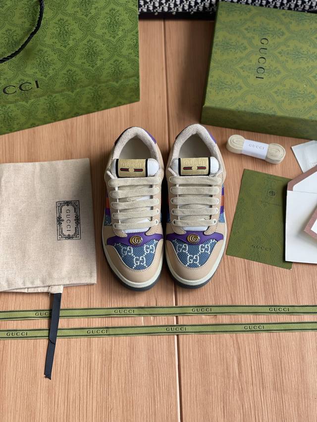 Gucci 新款版鞋整双鞋子采购Zp开发打造，全部定制材料，独家开模大底，细节全部对版出货，连包装也做到跟正品一样。码数:女：35-40 男39-44