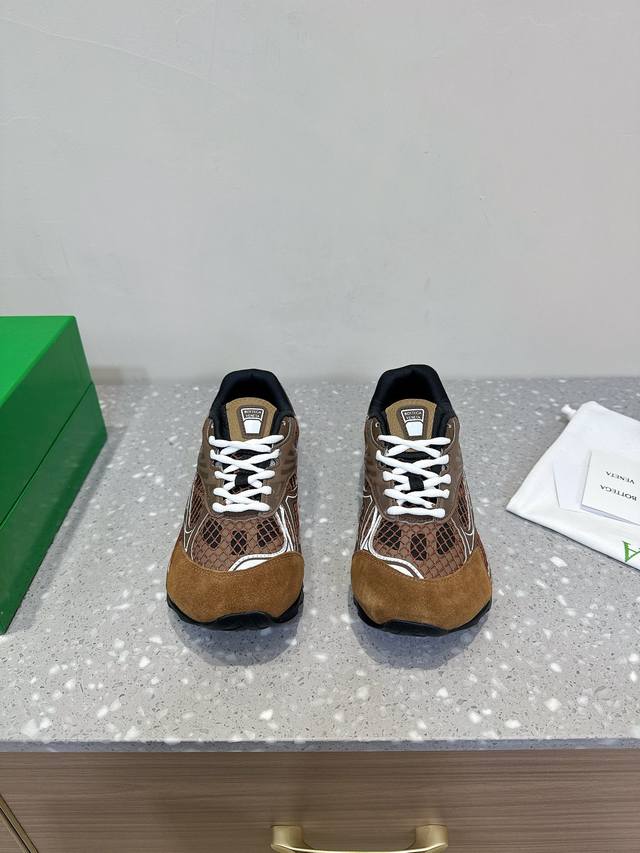 Bottega Veneta 葆蝶家BV最新款Orbit系列 情侣款 复古 网面 休闲 运动鞋 跑步 老爹鞋原版购入开发 做货 Bottega Veneta 以