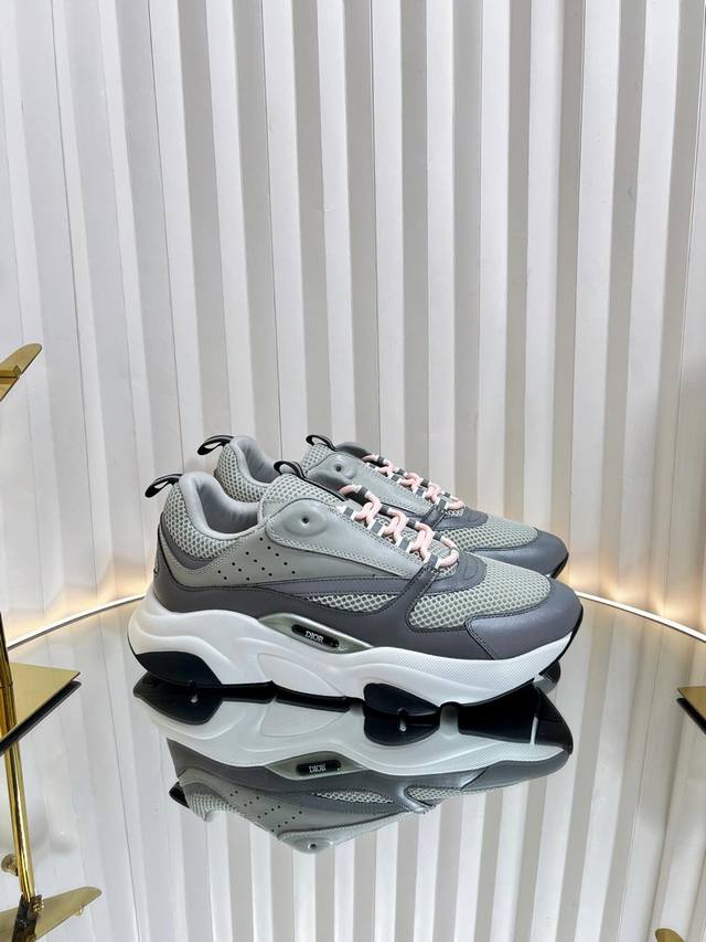 Dior 迪奥 经典款 B22情侣款系列 网面 休闲 运动鞋 老爹鞋原版购入开发 做货 国外超火的D家 运动 老爹鞋 东莞原厂市场最高品质 原版爆拆 完美复刻，