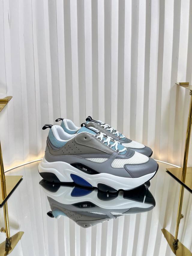 Dior 迪奥 经典款 B22情侣款系列 网面 休闲 运动鞋 老爹鞋原版购入开发 做货 国外超火的D家 运动 老爹鞋 东莞原厂市场最高品质 原版爆拆 完美复刻，