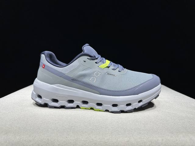 顶级版本On昂跑 The Cloudvista 2 waterproof 织物 舒适百搭 减震透气轻便 低帮 生活休闲鞋。灰蓝瑞士高性能运动品牌on打造的此系列