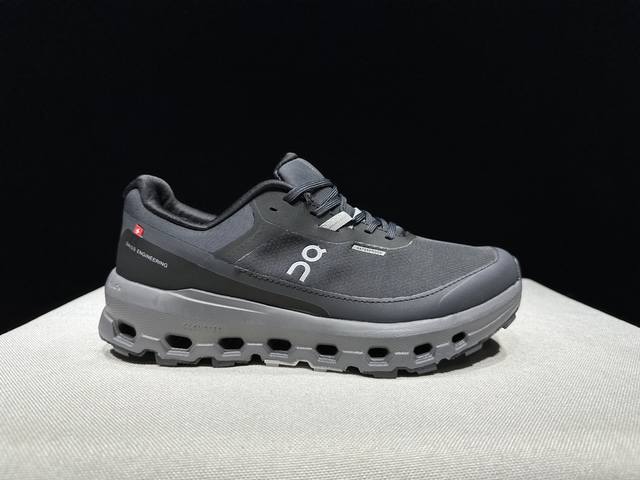 顶级版本On昂跑 The Cloudvista 2 waterproof 织物 舒适百搭 减震透气轻便 低帮 生活休闲鞋。黑色瑞士高性能运动品牌on打造的此系列