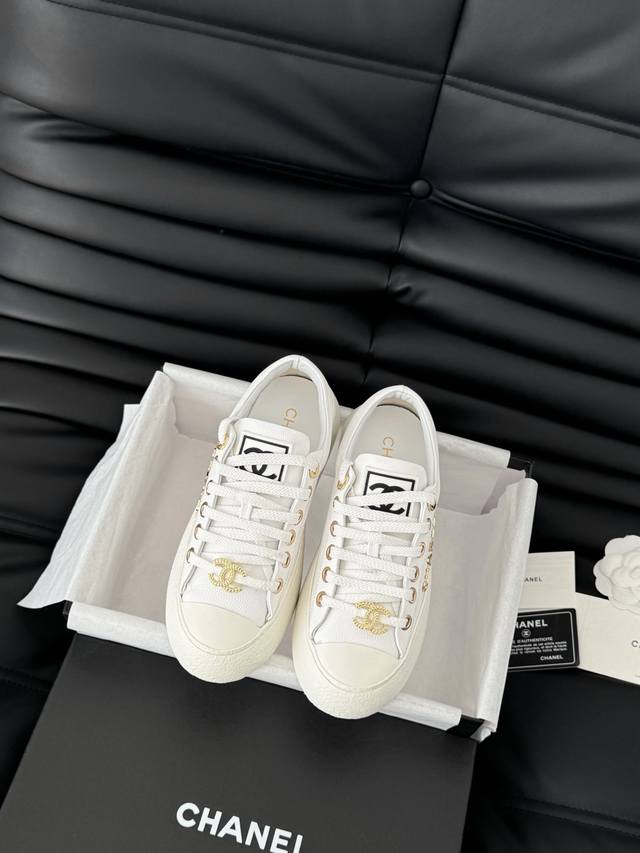 Chanel 25C新款大头饼干鞋原版开发顶级版本鞋面正品一致 内里羊皮TPU大底 非普通版本橡胶大底Size:35-39 其他码数定做