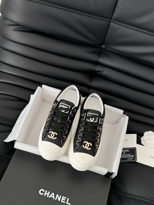 Chanel 25C新款大头饼干鞋原版开发顶级版本鞋面正品一致 内里羊皮TPU大底 非普通版本橡胶大底Size:35-39 其他码数定做